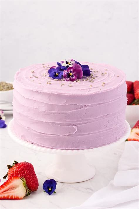 Strawberry Lavender Cake A Classic Twist