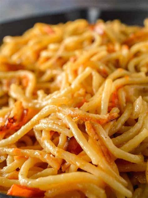 Easy Fried Spaghetti Recipe Story The Fiery Vegetarian