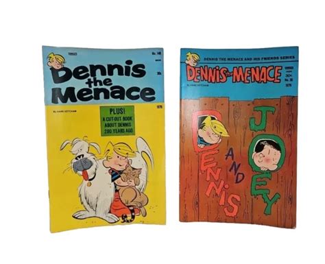 1976 Dennis The Menace Fawcett Comics Hank Ketchum 30 And 148 30 Cent