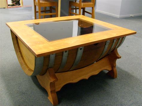 And reuse it to make a coffee table. Half wine barrel coffee table #recycle #nzwine | Wine ...