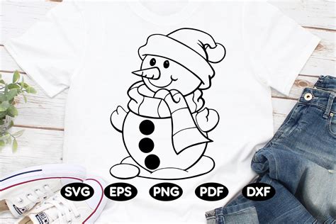 snowman merry christmas in svg png dxf eps pdf format instant etsy
