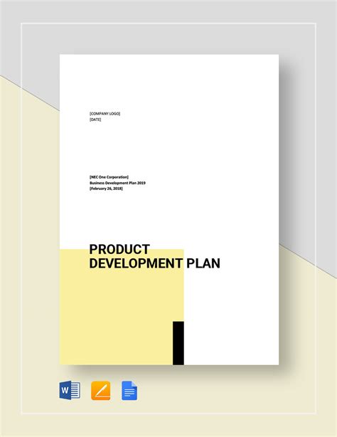 Product Development Pages Templates Design Free Download