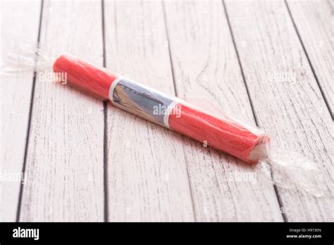 Stick Of Seaside Rock Candy Stock Photo Alamy