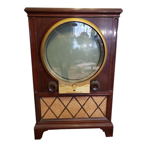 Vintage Mid Century Zenith Round Screen Tv Chairish