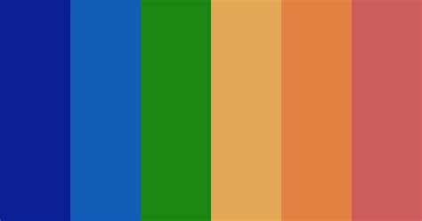 Indian Rainbow Color Scheme Blue
