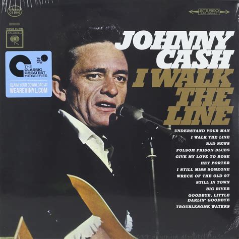 I keep the ends out for the tie that binds. JOHNNY CASH - I WALK THE LINE, купить виниловую пластинку ...