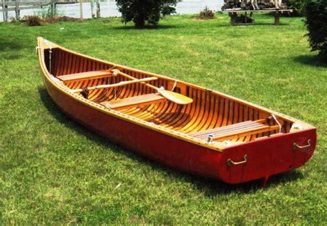 16 Feet 2002 Geisler Square Stern Cedar Canoe 30498 Antique Boat