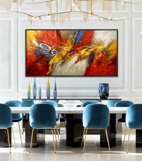 Large Abstract Painting Original Contemporary Modern wall Art Hand
