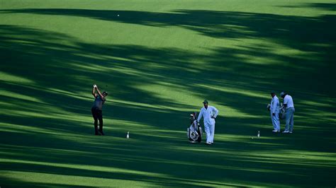 Masters Champion Phil Mickelson Plays From The No 11 Fairway During