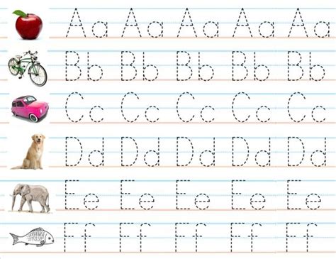Gallery Kindergarten Writing Paper With Alphabet