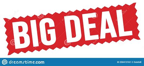 Big Deal Text Written On Red Stamp Sign Stock Illustration