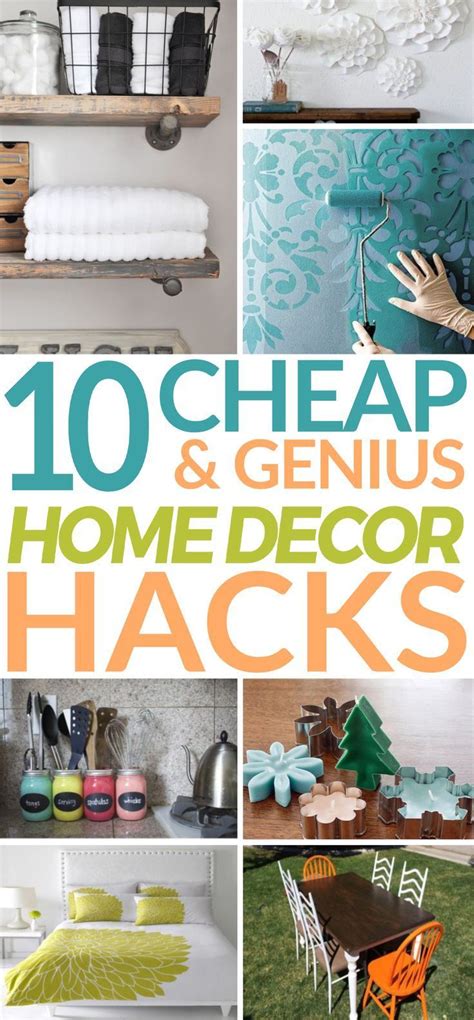 10 Awesome Cheap Home Decor Hacks And Tips Home Decor Hacks Cheap