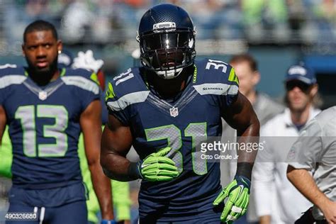 Strong Safety Kam Chancellor Of The Seattle Seahawks Heads Off The