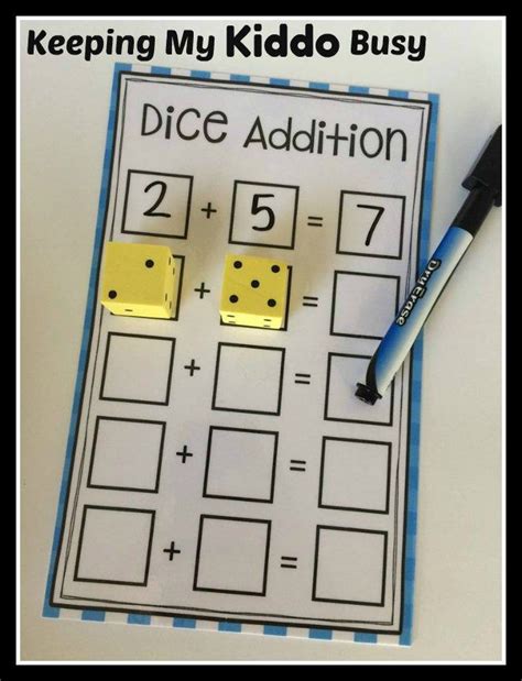 50 Off Sale Dice Addition And Subtraction Game Printable Etsy Math