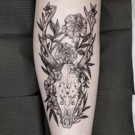 11 Deer Skull Tattoo Ideas Youll Have To See To Believe Alexie