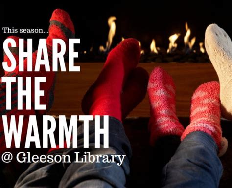 Share The Warmth Sock Drive Gleeson Gleanings