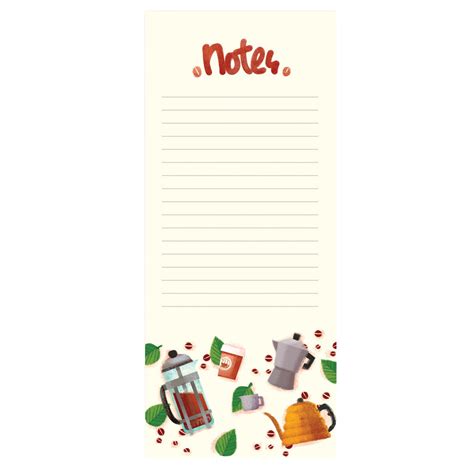 Coffee Note Pad Oblation Papers And Press