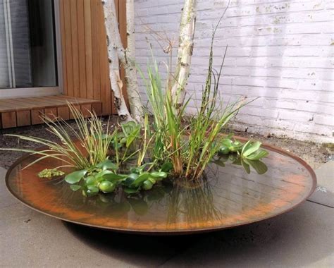 Adezz Water Bowl Corten Steel 60x14cm Eliassen Home And Garden Pleasure