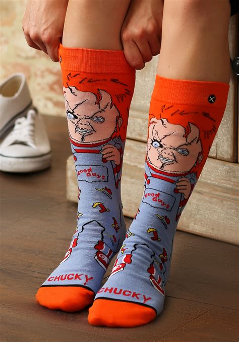 Chucky Good Guy Doll 360 Odd Sox Premium Knit Socks Adult Socks