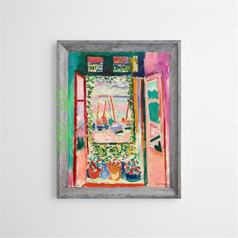 The Open Window La Fenêtre Ouverte Henri Matisse Modernism Giclee Oil