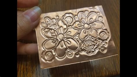 Die & punch design 2. How to emboss on metal sheet with Cricut | Embossing - YouTube