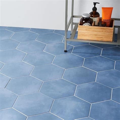 Ivy Hill Tile Eclipse Blue 8 Hex Tile Sample Ext3rd104950 The Home
