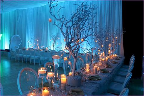 Birch Trees And Twinkle Lights For This Winter Wonderland Themed Event