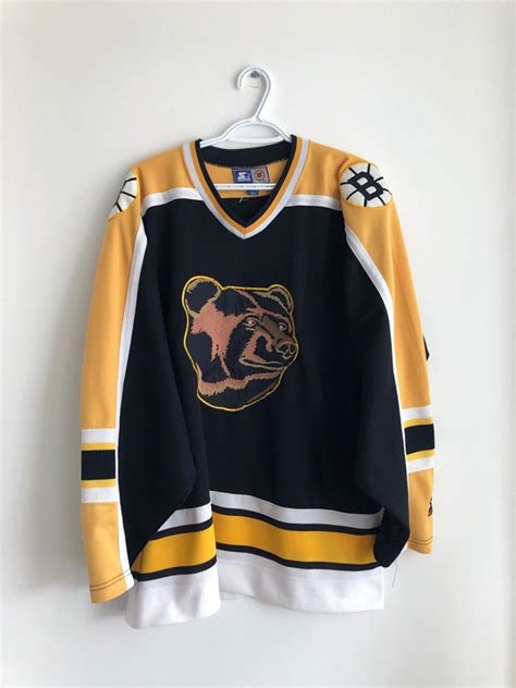 Boston Bruins Bear Logo Jersey Boston Bruins Pooh Bear Logo Vintage
