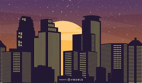 City Nightlife Vector Download