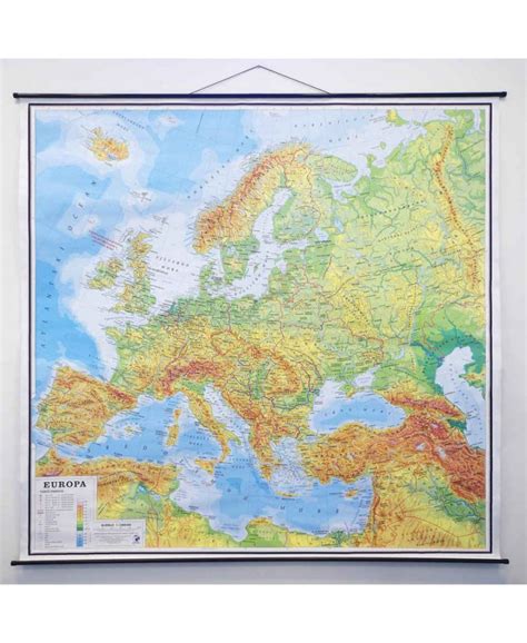 Geografska Karta Europa 182×178 Cm Gd Dizajn