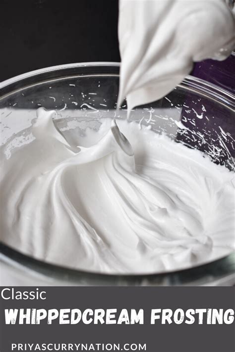 Perfect Whipped Cream Frosting At Home Easy And Step By Step Recipe Whipped Cream Frosting
