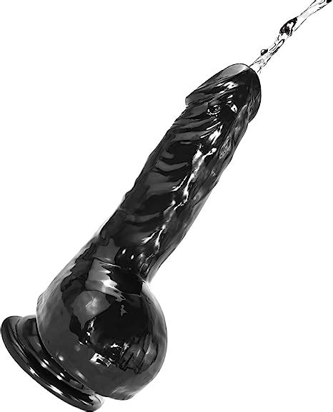 Squirting Dildo8 In Black Dildo With Strong Suction Cup