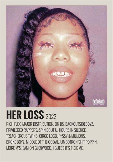 Album Poster Her Loss By Drake And 21 Savage Music Cover Photos