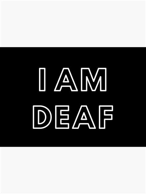 I Am Deaf Mask By Choeh Redbubble