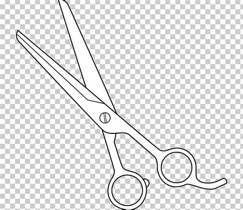 Scissors Black And White Hair Cutting Shears Png Clipart Angle