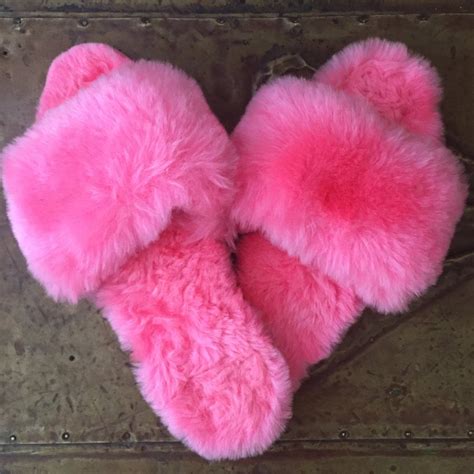Vintage Glam Boudoir Fuzzy Slippers Pink Bedroom Slippers Etsy