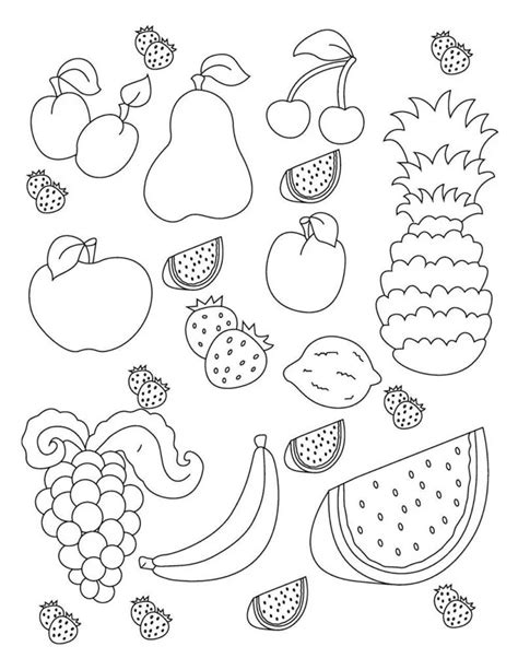 Desenhos De Frutas Para Colorir Imprimir E Pintar Colorirme