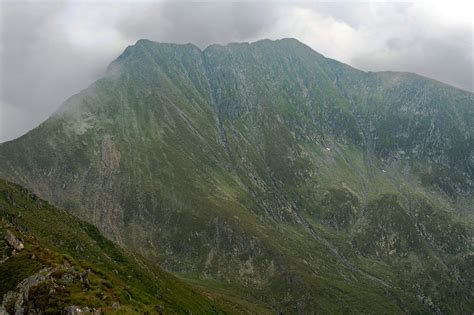 Moldoveanu peak, at 2,544 metres, is the highest mountain peak in romania. File:Moldoveanu and Vistea Mare from the west.jpg - Wikimedia Commons