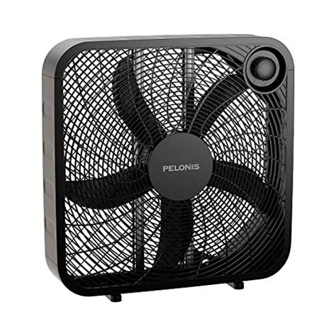 Pelonis 3 Speed Box Fan For Full Force Circulation With Air Conditioner