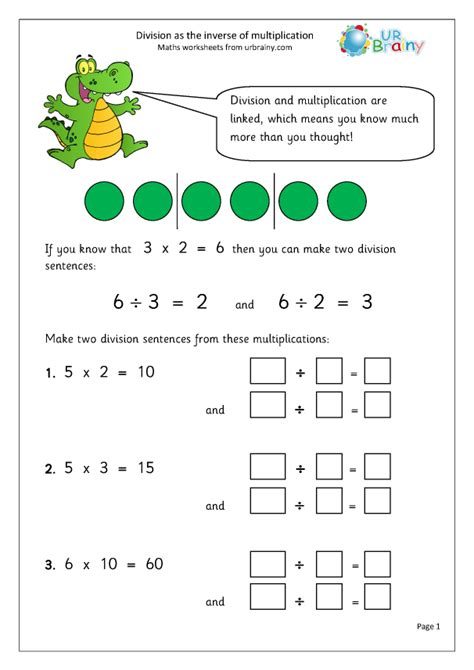 Multiplication And Division Worksheets Year 2 Times Tables Worksheets