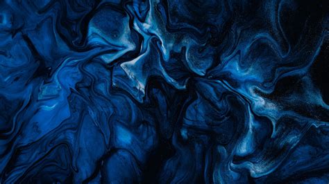 Wallpaper Paint Blue Liquid Stains Abstract Iphone Wallpapers