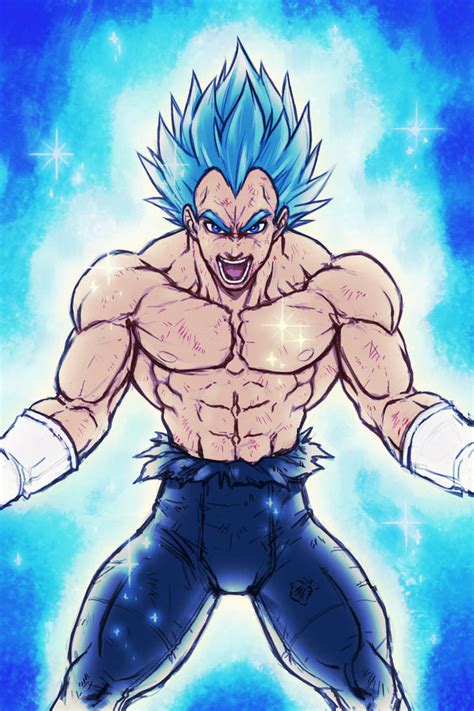 vegeta super saiyan blue evolution by kenji893 on deviantart