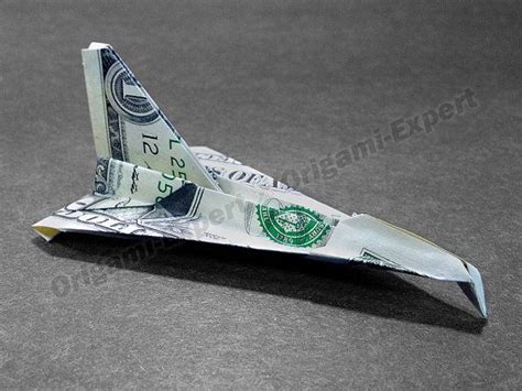 Concorde Jet Fighter Money Origami Dollar Bill Art Military T