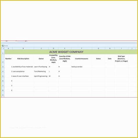 Threats and opportunities may moreover, to your future projects as well. Risk Register Excel Template Free Of Information Risk ...
