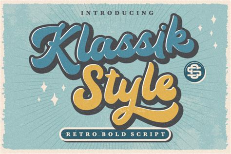 Klassik Style Retro Bold Script Creatype Studio Co