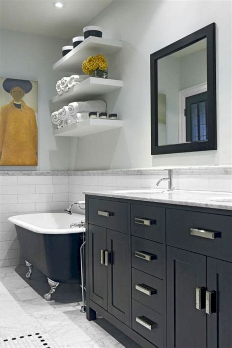 20 of the most creative floating shelf designs. Wonderful Bathroom Floating SHelves | Eclectic bathroom ...