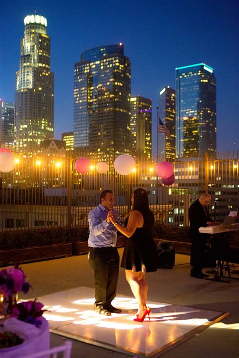 Los Angeles Rooftop Proposal With Salsa Band The Heart Bandits The