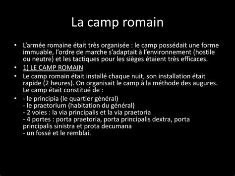 Ppt La Camp Romain Powerpoint Presentation Free Download Id2926576