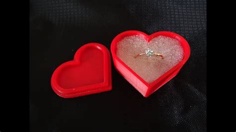 Heart Box Making Model And Printing On 3d Printer Youtube