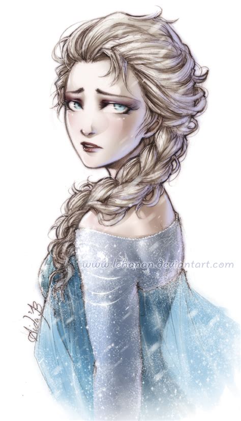 Frozen The Sad Queen Elsa By Lehanan On Deviantart